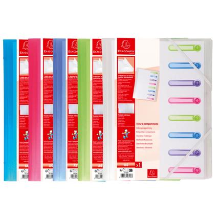 CHROMALINE VOORORDNER 8COMP 3KLEP/ELAST.