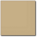 Servetten, Zand, 33X33Cm, 1/4, 2 Laags, 100St