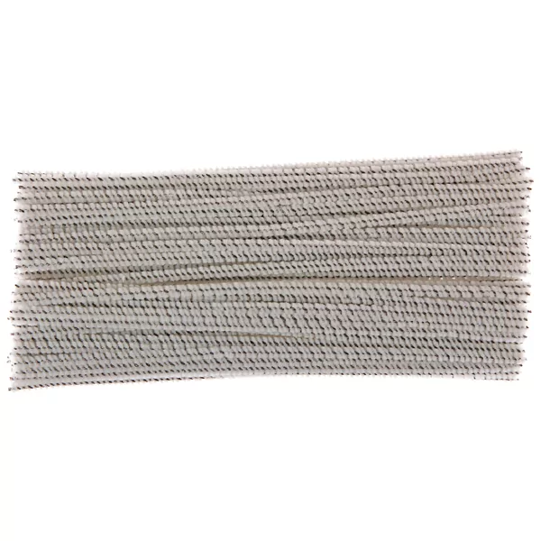 Zak met 100 witte pijpenvegers 3 mm x 150 mm