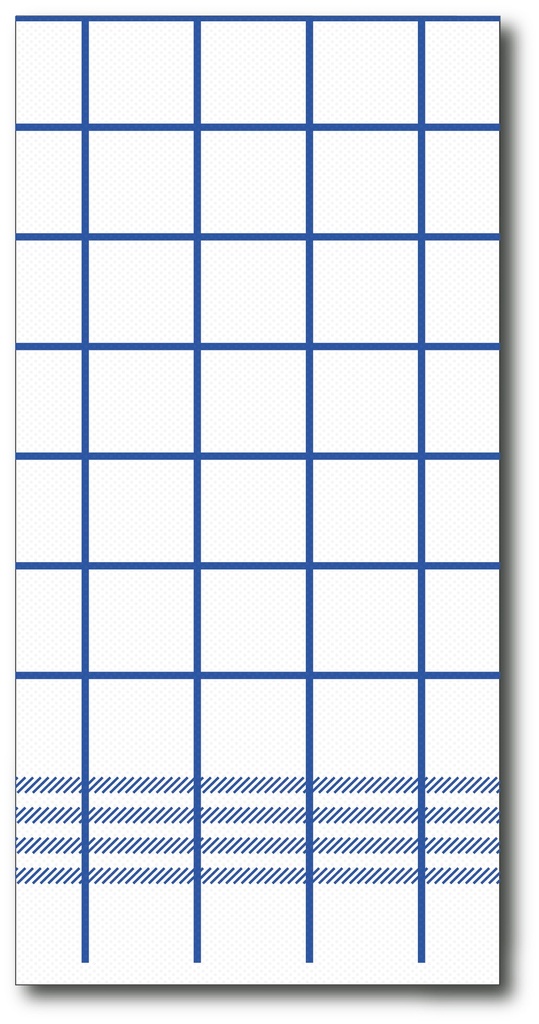Point 2 Point Servetten, Handdoekblauw, 40X40Cm, 1/8, 30St, 100% Recycle