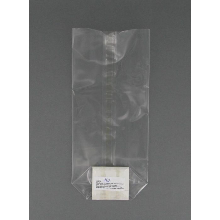 polypropzakje PP Met kruisbodem karton 10x22cm neutraal 100 stuks