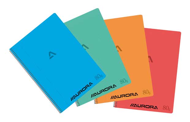 Spiraalschrift Pp A4 + Transparante Gekleurde Omslag  120Blz (Q4X8Mm)