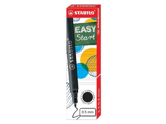 Rollerpenvulling Stabilo Easy 0.5Mm (Zwart)