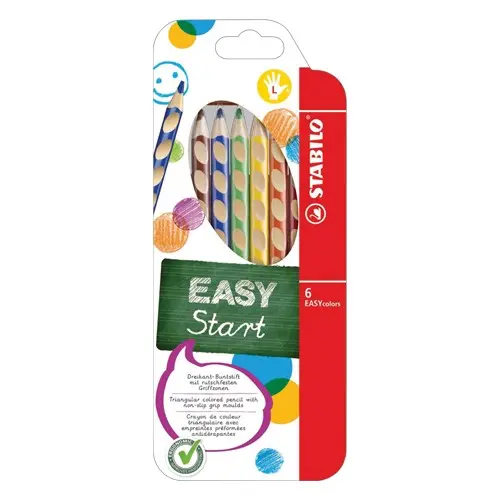 stabilo easy colors kleurpotloden 6l (rechtshandig)