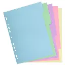 Tabbladen gerecycleerd karton 170g - 5 tabs - A4 - Geassorteerde kleuren
