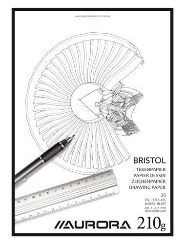 Tekenblok Bristol 200Gr (210Gr, A4)