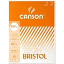 Tekenblok Bristol 200Gr (224Gr, 27X36Cm)