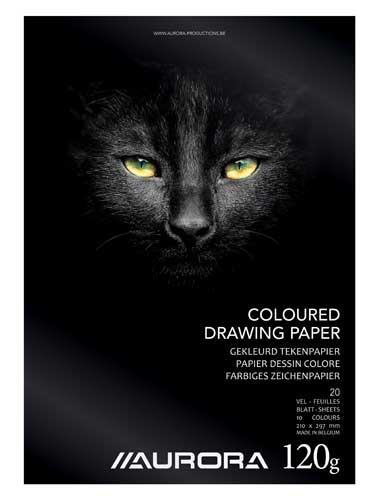 TEKENBLOK GEKLEURD (A4)