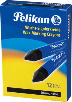 Doos 12St. Vet Krijt Pk Zwart