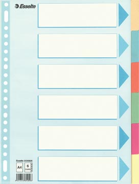 VERDEELKAARTEN KARTON A4 (300GR, 6)