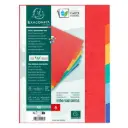 Tabbladen In Glanskarton 225G - 6 Tabs - A4 - Geassorteerde Kleuren