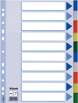 Verdeelkaarten Kunststof A4 (10 (2))