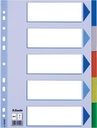 Verdeelkaarten Kunststof A4 (5)
