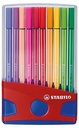 Doos 20 Stiften Stabilo-Pen 68 Color Parade