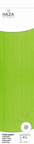 Crepe papier lichtgroen (FSC, 250x50cm) op rol