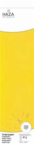 Crepe Papier Geel (250X50Cm) Op Rol