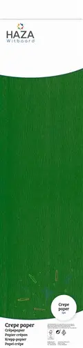 Crepe papier donkergroen (250x50cm) op rol