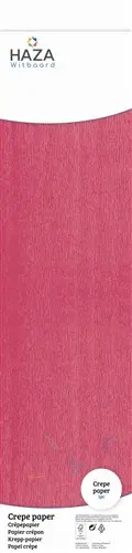 Crepe Papier Donker Roze (250X50Cm) Op Rol