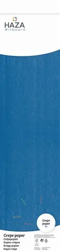 Crepe papier donkerblauw (250x50cm) op rol