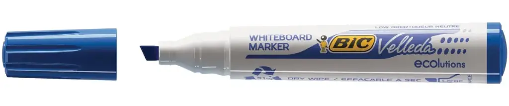 Witbordstift 1751 Bic (Blauw, Schuine Punt)