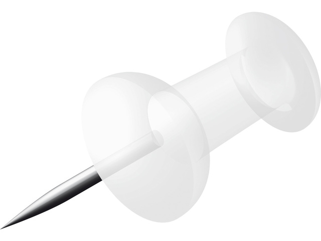 Doosje 40 Push Pins Transparant