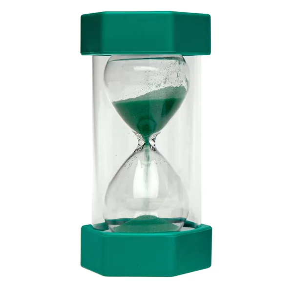 Zandloper 1 min, 8,5cm diameter, 16 cm hoog