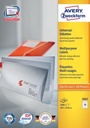 Zweck Etiketten Inkjet-Laser-Kopie (105X33.8Mm)
