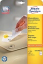 Zweckform Avery Etiket L6023 Rev-25, 63.5X38.1Mm Verwijderbaar, Wit 525 Stuks, Inkjet-Laser-Kopie