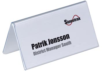 Durable, Tafelnaambord 52/104X100Mm, Pvc, 25 Stuks