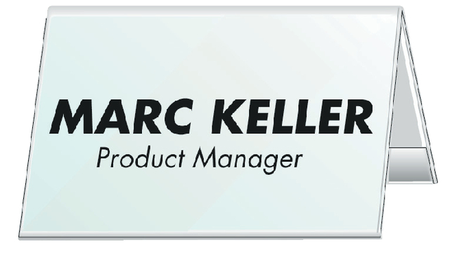 Durable, Tafelnaambord 52/104X100Mm, Pvc, 25 Stuks