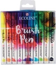 Brush Pen Set Primair 10 Colours