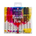 Ecoline Brush Pen Set Donker 10 Kleuren