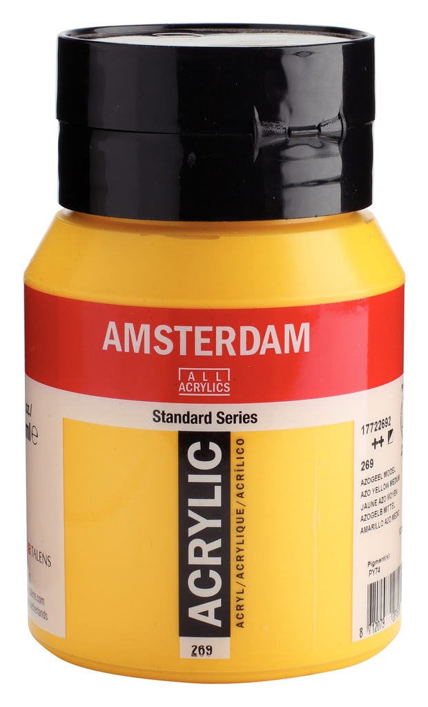 Standard Series acrylverf pot 500 ml Azogeel Middel 269