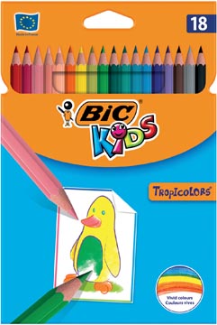 Etui 18 Kleurpotloden Tropicolors