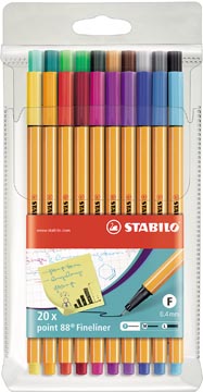 Etui 20 Viltstift Stabilopoint
