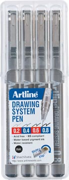 Etui 4 Fineliners 2/4/6/8