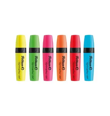 etui 6 kleuren pelikan textmarker