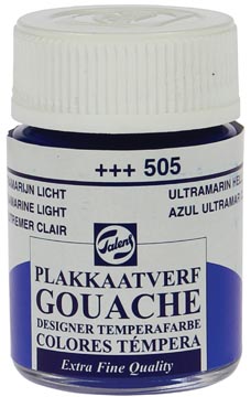 Talens Gouache Extra Fine Quality Fles 16 Ml Ultramarijn Licht 505