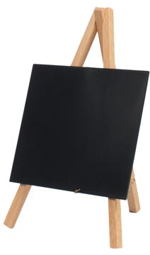 Krijtbord Securit mini 3-poot 24x15cm blank hout