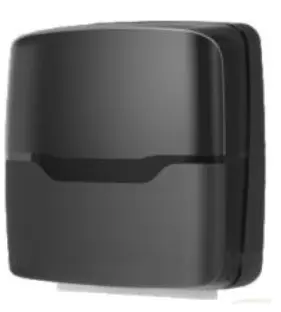 Dispenser vouwhanddoekjes kunststof zwart  Voor gevouwen afmeting 25 x 10,5 cm Voor art. 8751, 8752, 8753, 8754, 8755, 8756, 8760, 8761, 8764, 8766 