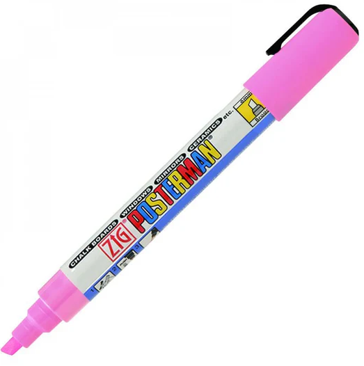 Posterman Krijtstift (Fijne, Roze)