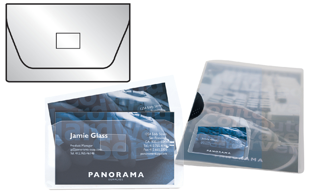 10ST. VISITEKAARTPOCHETTEN ZELFKLEVEND