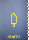 Atoma Schrift A4 Ruit Sorbet Blauw 72Blz