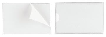 zak 10 pocketfix 57x90mm transparant zelfklevend