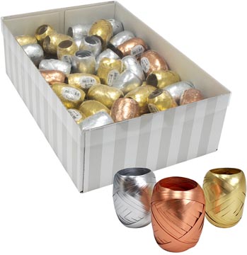 kerstlint eitje 20m metallic gd/zlv/br
