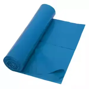 Vuilniszakken 55/65x135 60micron lpde blauw 10 stuks