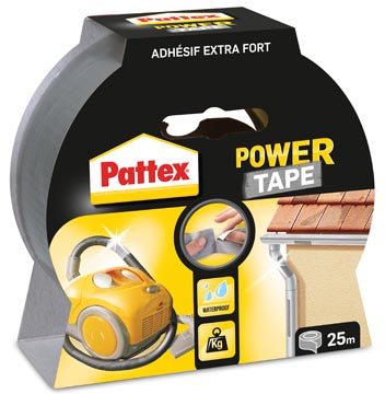 PATTEX POWER TAPE ROL (50MM-25M, GRIJS)