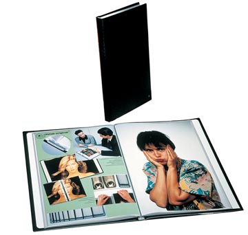 Rillstab Original Showalbum A4 20 Tassen Zwart