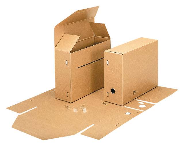 Gemeentearchiefdoos Esselte folio - bruin