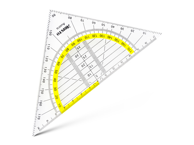 Geodriehoek Aristo Flexibel 16Cm